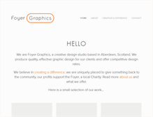 Tablet Screenshot of foyergraphics.com